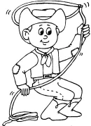 Wild West kleurplaat 27